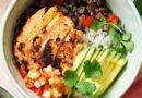 Chicken Taco Bowls (High-Protein, High-Fiber)