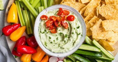 Whipped Avocado Cottage Cheese Dip